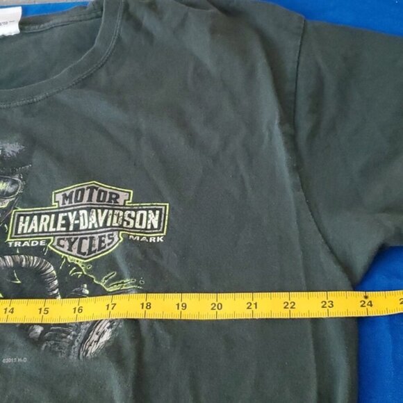 Harley Davidson 2013 Green/black skeleton rider Big Moose Portland Maine - Picture 8 of 8